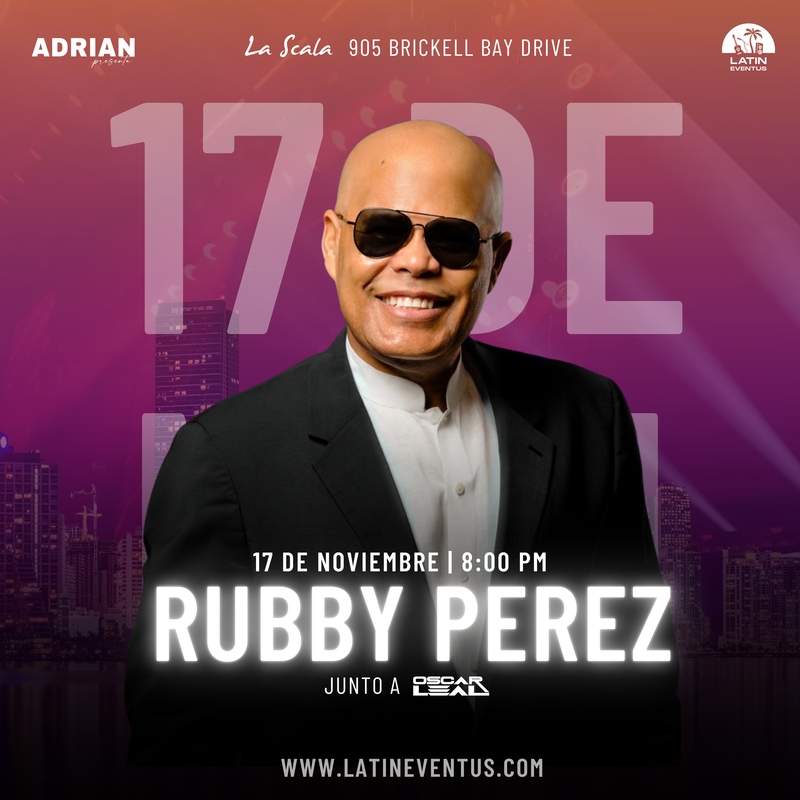 Rubby Perez en concierto en miami noviembre 17